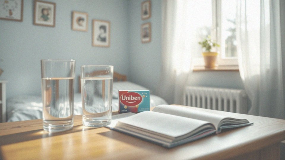 W jakich sytuacjach stosuje się Uniben w leczeniu bólu gardła u dzieci?