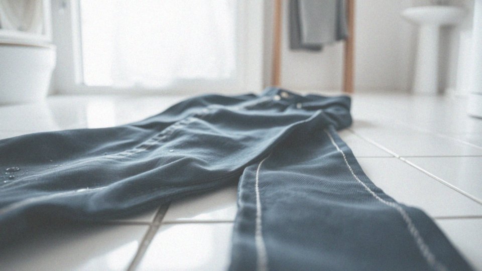 Jak rozciąganie jeansów na mokro działa?