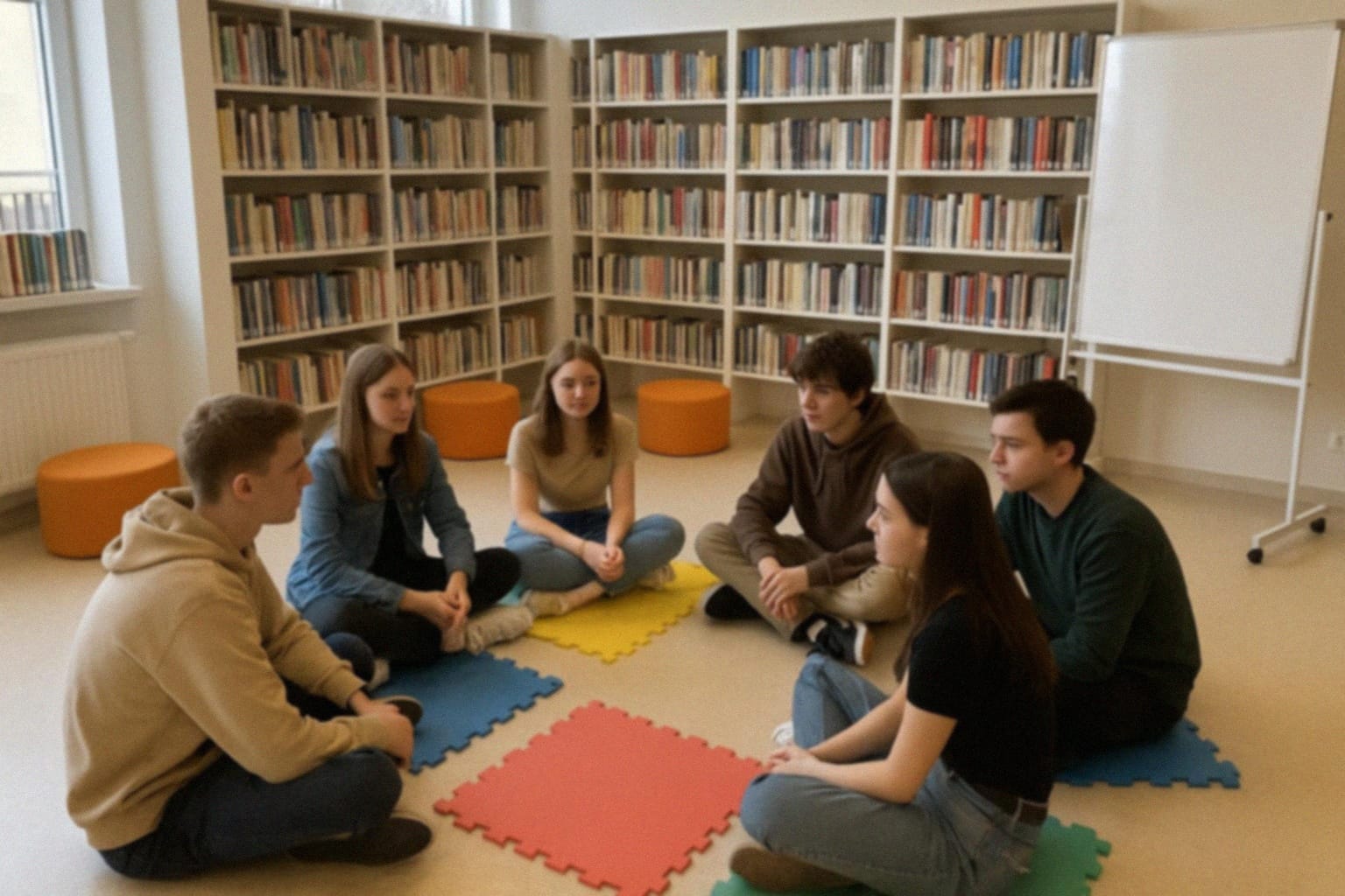 Lekcja biblioteczna w Kamieniu Pomorskim dla uczniów SOSW
