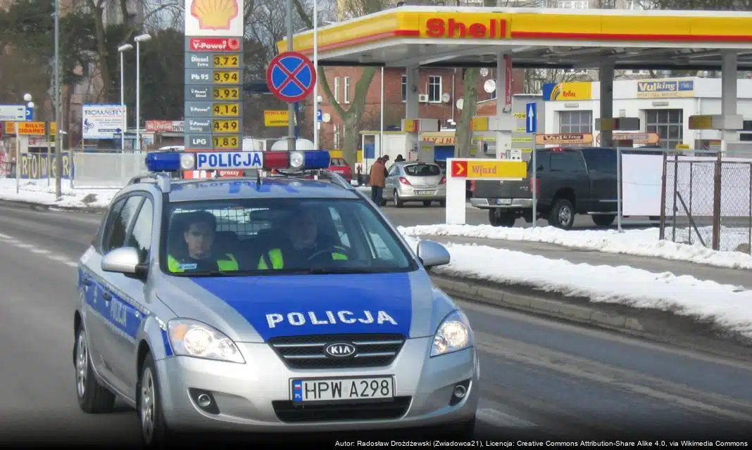 Lustracja dróg i oznakowań w rejonie szkół na terenie powiatu kamieńskiego